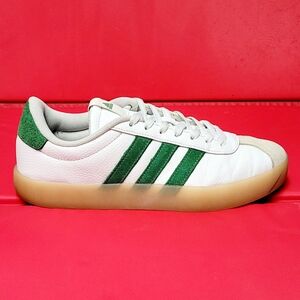 Adidas VL Court 3.0 Green Stripes Men's Casual Sneakers #133595173 size 8